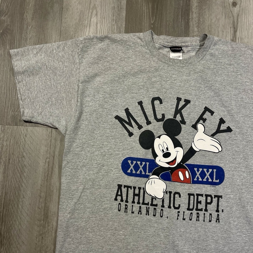 Vintage 90s Mickey Mouse Athletic Dept. Orlando Florida Size‎ XL Disney Tshirt